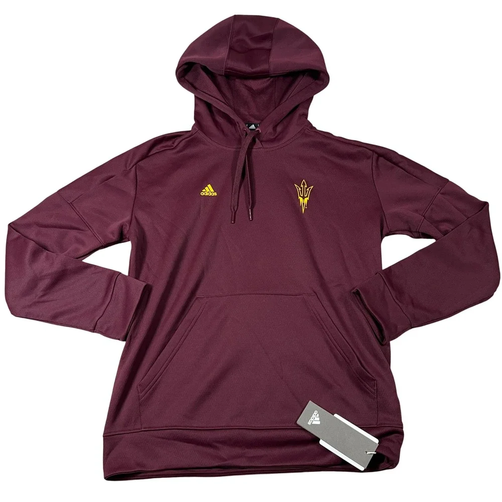 Adidas Arizona State Sun Devils Climawarm Hoodie Mens Medium Maroon ASU Pullover